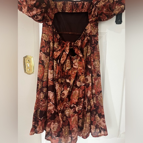 Altar’d State Floral Fall Mini Dress - Picture 6 of 8